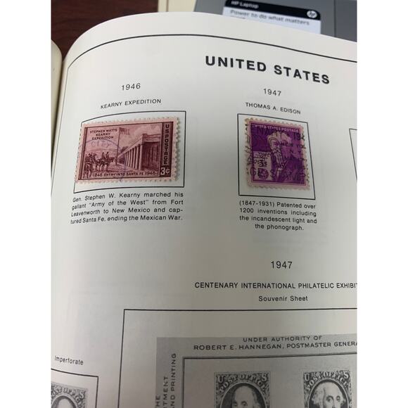 Vintage 1980 Treat Hobby Stars & Stripes American Stamp Album w 100+ Stamps - Picture 13 of 13